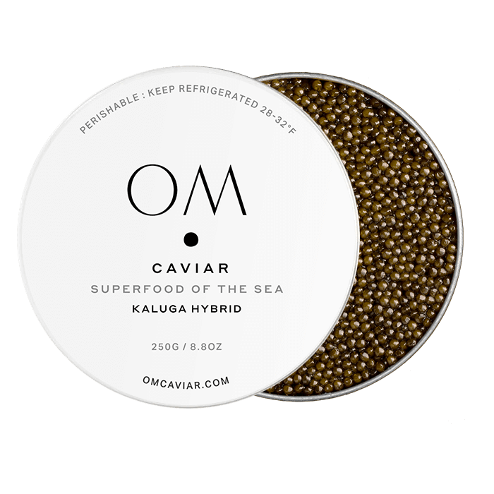 Kaluga Hybrid Caviar Sample by OM Caviar